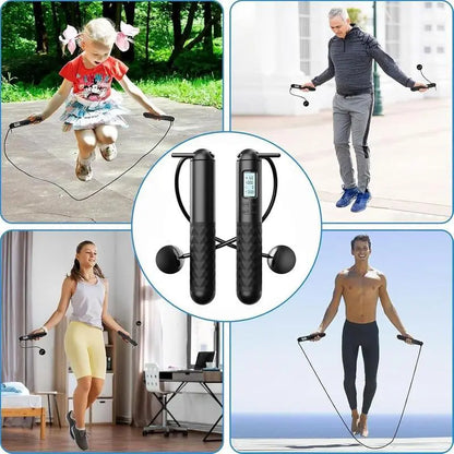 Smart Gravity Ball Jump Rope - Cordless Skipping Rope with Digital Counter and Adjustable Weight for Home and Gym Workouts, Ideal for Parent-Child Interaction, Perfect for Valentine's Day and Birthday Gifts