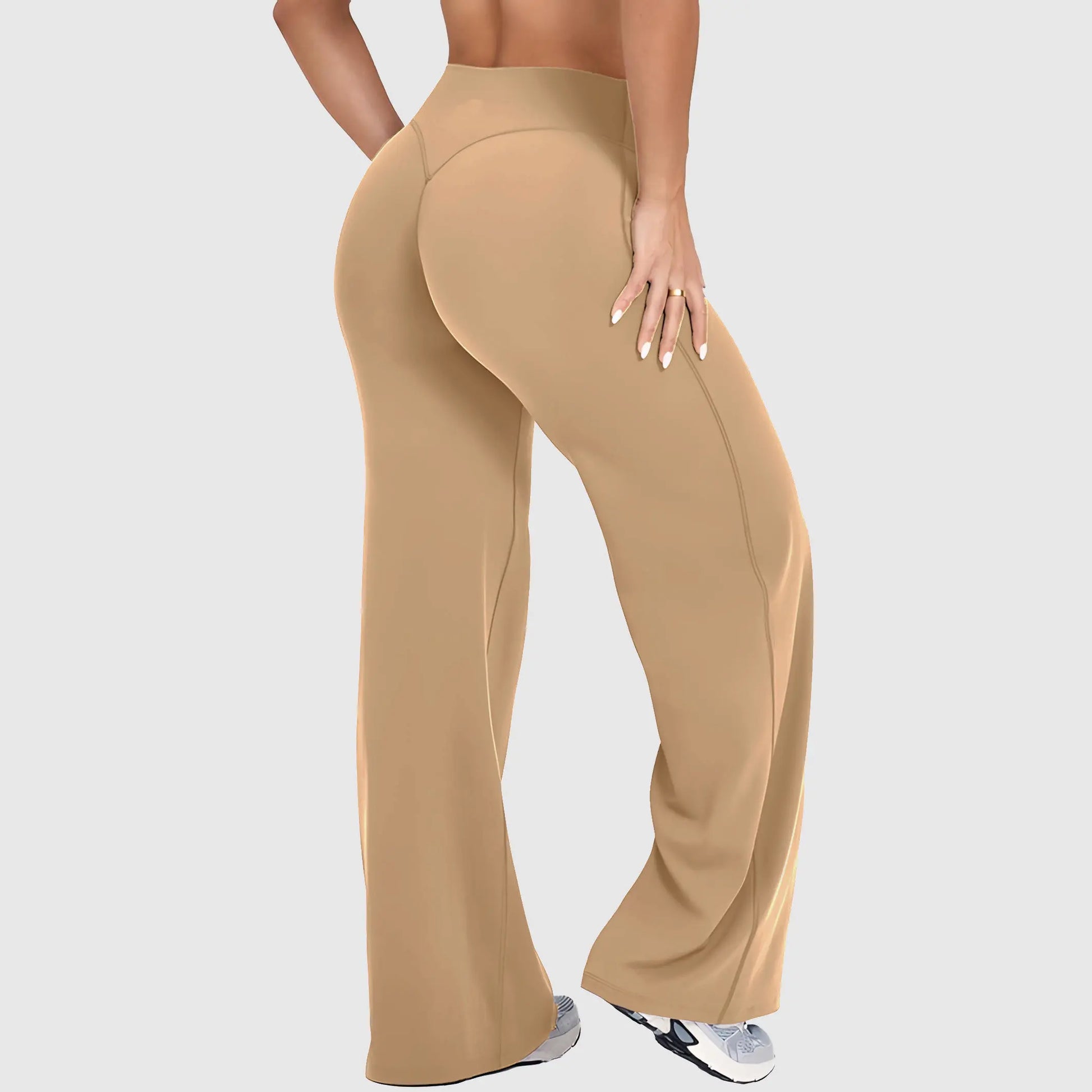 DENFY Softmotion Women's Straight Leg Fitness Leggings with 31" Inseam for Gym, Yoga, and Outdoor Activities