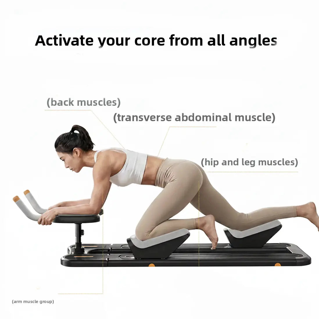 Multi-Functional Ab Workout Board - Versatile Detachable Back Twisting Abdominal Trainer with Adjustable Features for Stair Climbing, Leg Stretching, and Core Muscle Activation