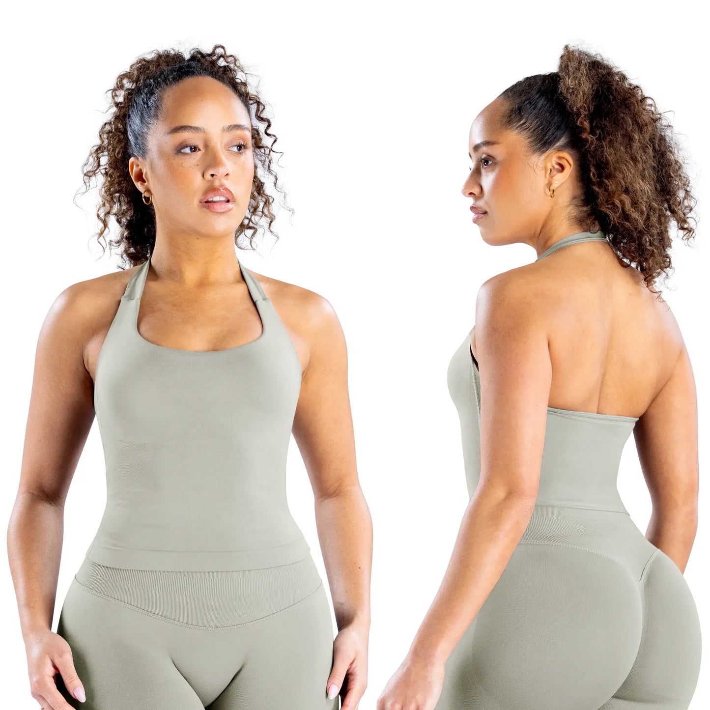 DEEFY Seamless Halter Top for Women - Activewear and Fitness Gymwear for Yoga, Pilates, and Outdoor Activities