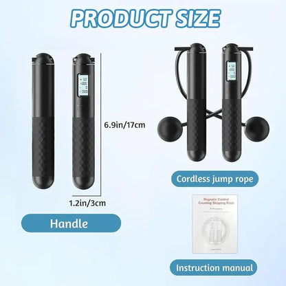 Smart Gravity Ball Jump Rope - Cordless Skipping Rope with Digital Counter and Adjustable Weight for Home and Gym Workouts, Ideal for Parent-Child Interaction, Perfect for Valentine's Day and Birthday Gifts