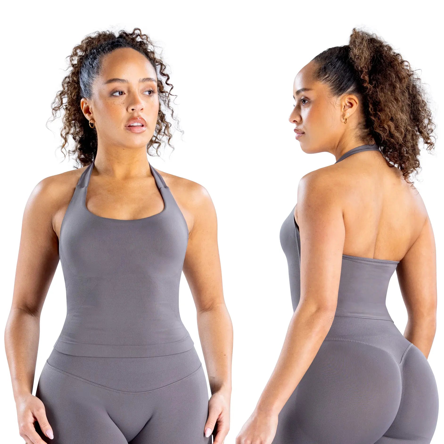 DEEFY Seamless Halter Top for Women - Activewear and Fitness Gymwear for Yoga, Pilates, and Outdoor Activities