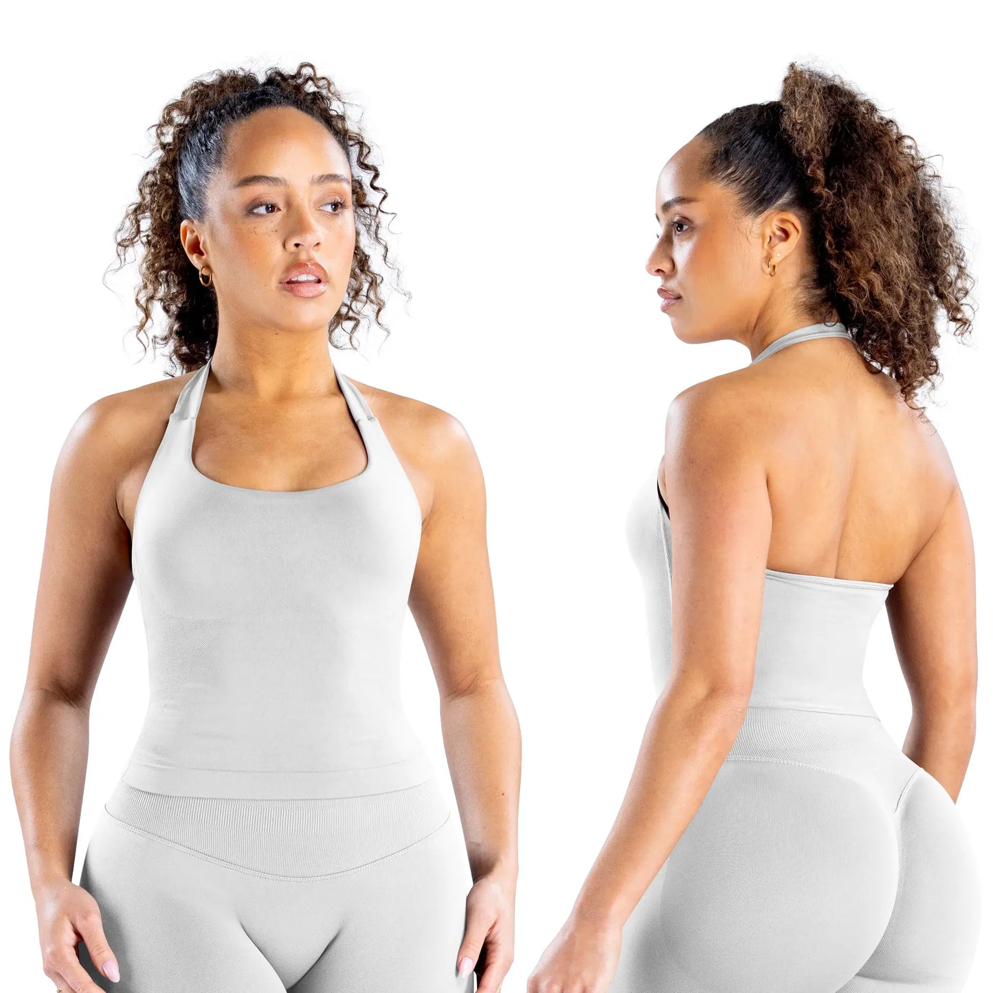 DEEFY Seamless Halter Top for Women - Activewear and Fitness Gymwear for Yoga, Pilates, and Outdoor Activities