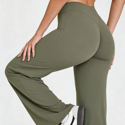 DENFY Softmotion Women's Straight Leg Fitness Leggings with 31" Inseam for Gym, Yoga, and Outdoor Activities