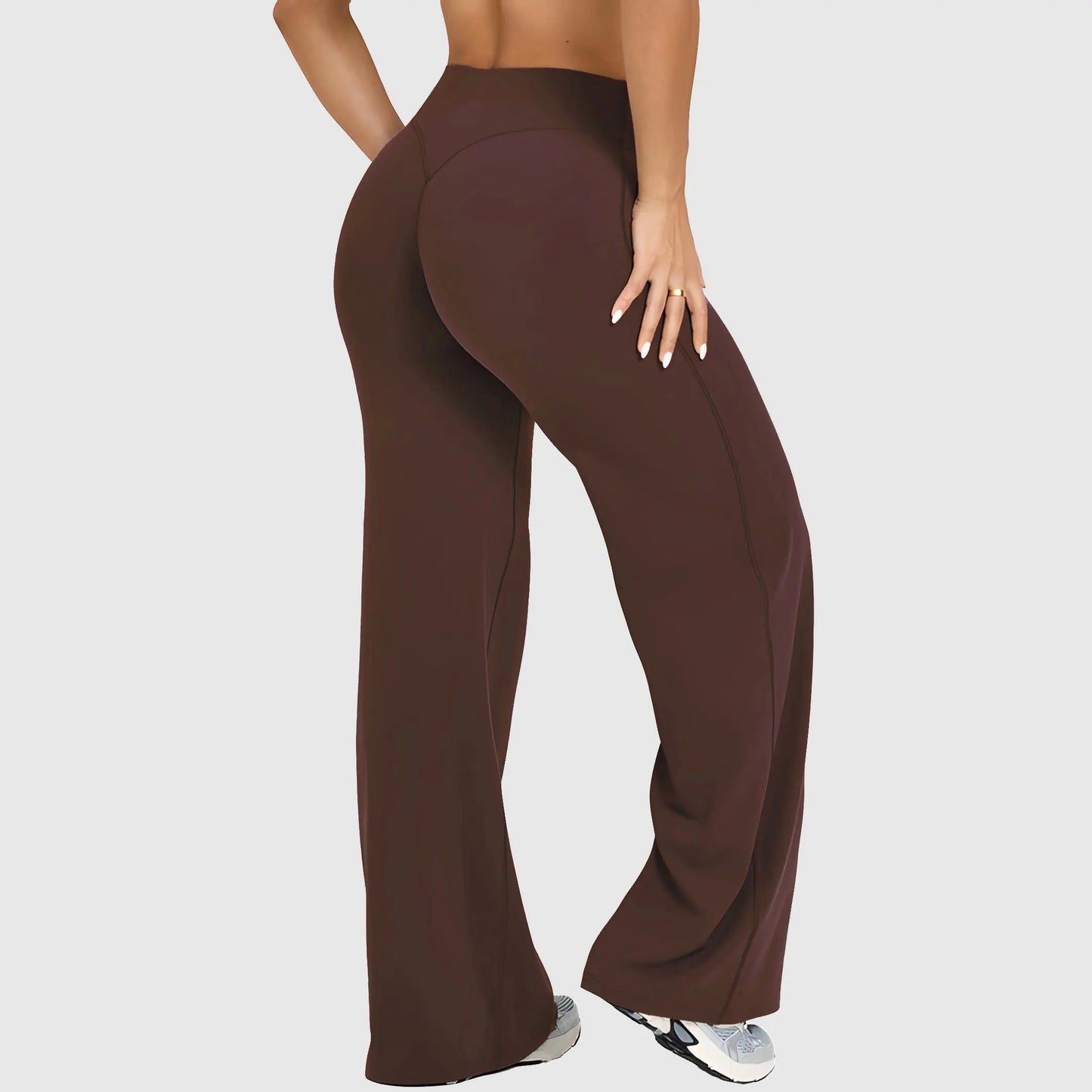DENFY Softmotion Women's Straight Leg Fitness Leggings with 31" Inseam for Gym, Yoga, and Outdoor Activities