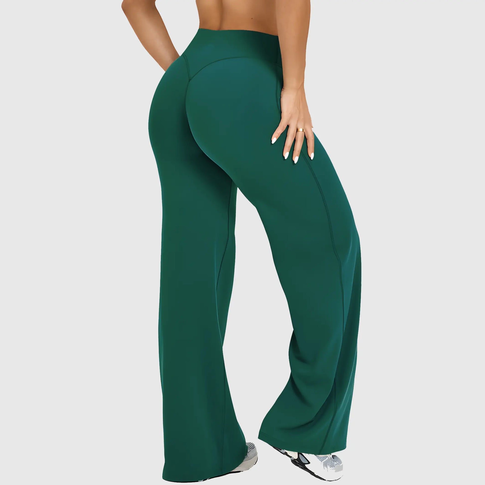 DENFY Softmotion Women's Straight Leg Fitness Leggings with 31" Inseam for Gym, Yoga, and Outdoor Activities