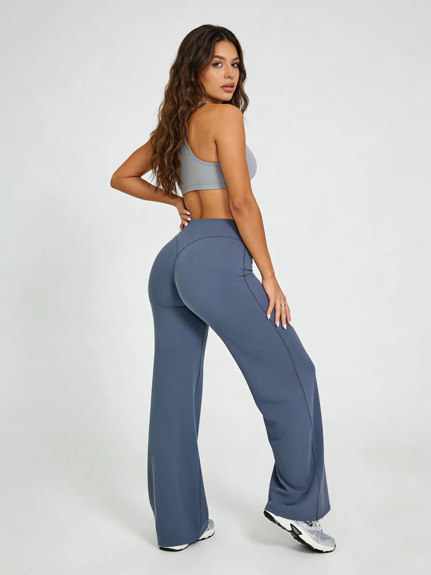DENFY Softmotion Women's Straight Leg Fitness Leggings with 31" Inseam for Gym, Yoga, and Outdoor Activities