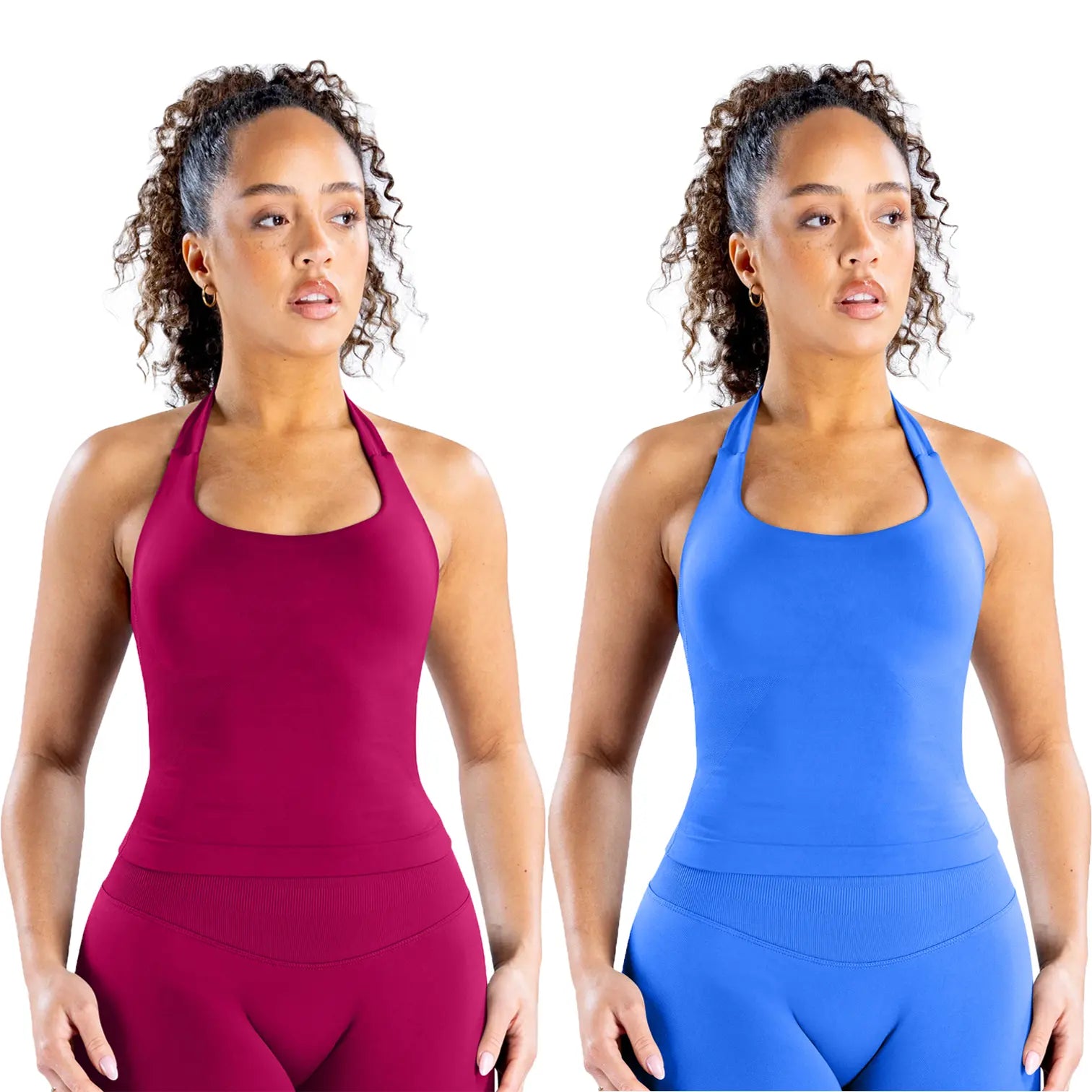 DEEFY Seamless Halter Top for Women - Activewear and Fitness Gymwear for Yoga, Pilates, and Outdoor Activities