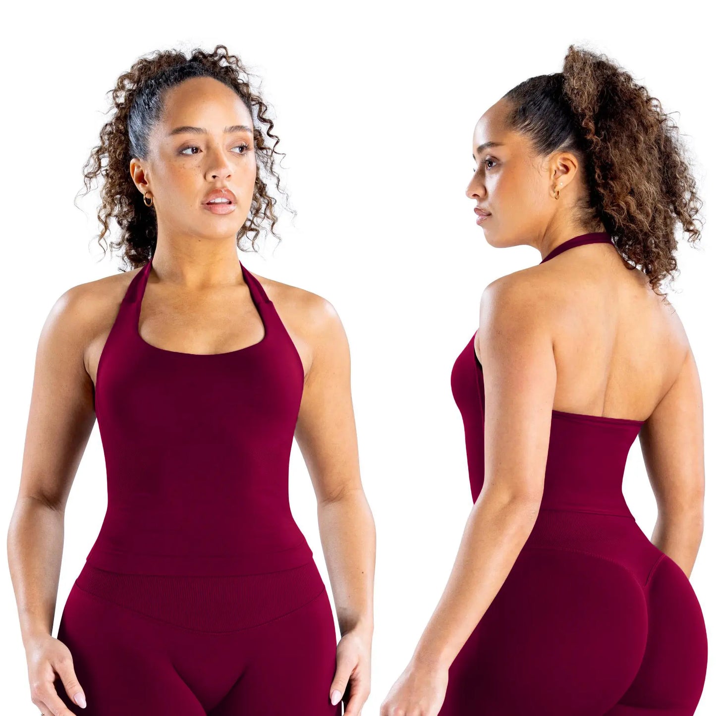 DEEFY Seamless Halter Top for Women - Activewear and Fitness Gymwear for Yoga, Pilates, and Outdoor Activities