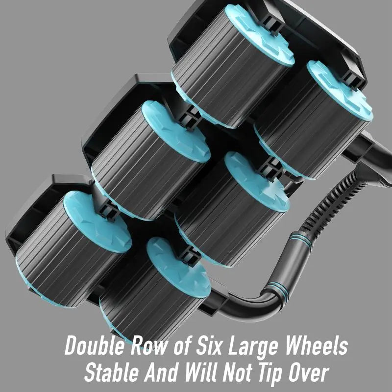 Automatic Rebound Abdominal Wheel Roller with 6-Wheel Design for Core Workouts and Home Gym Fitness