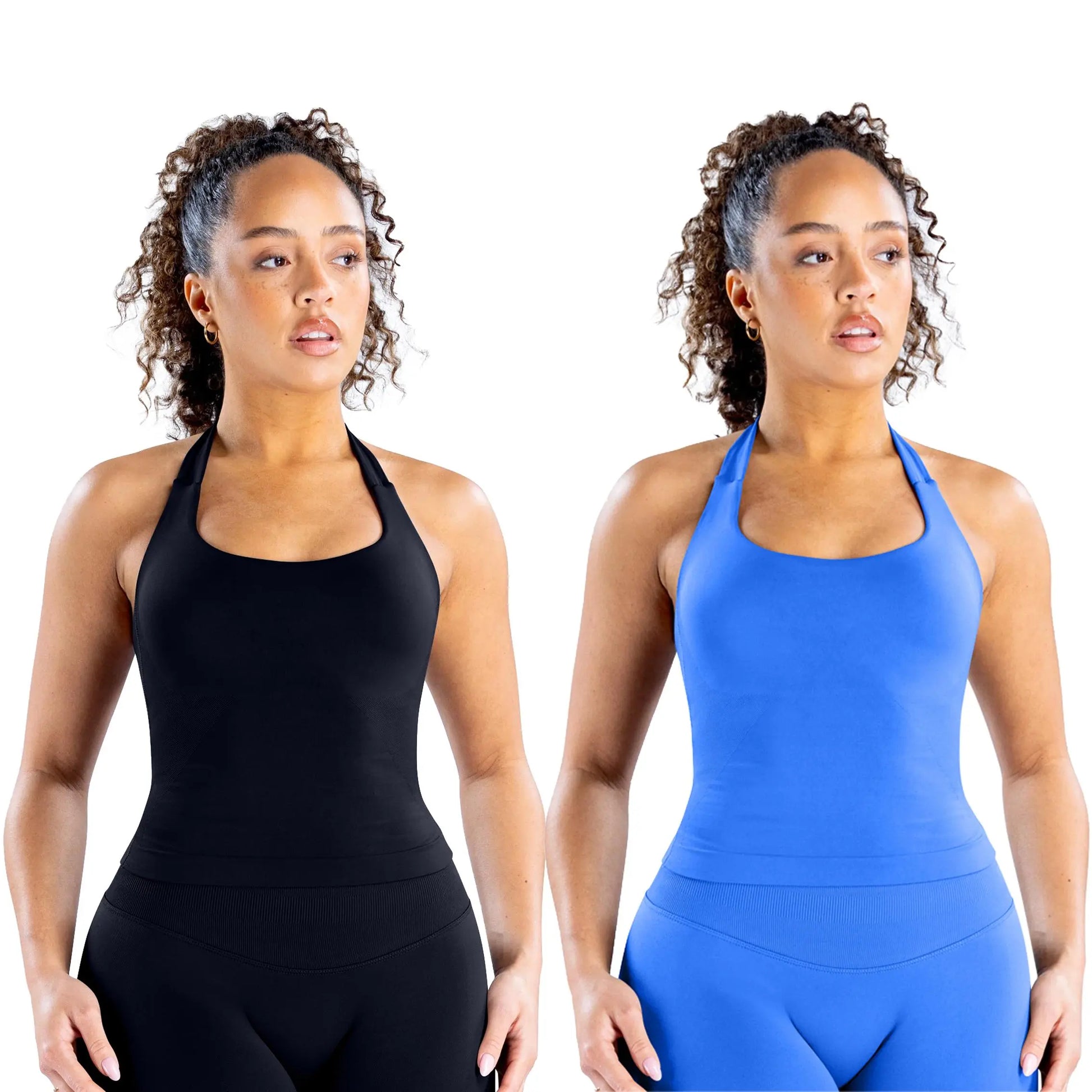 DEEFY Seamless Halter Top for Women - Activewear and Fitness Gymwear for Yoga, Pilates, and Outdoor Activities