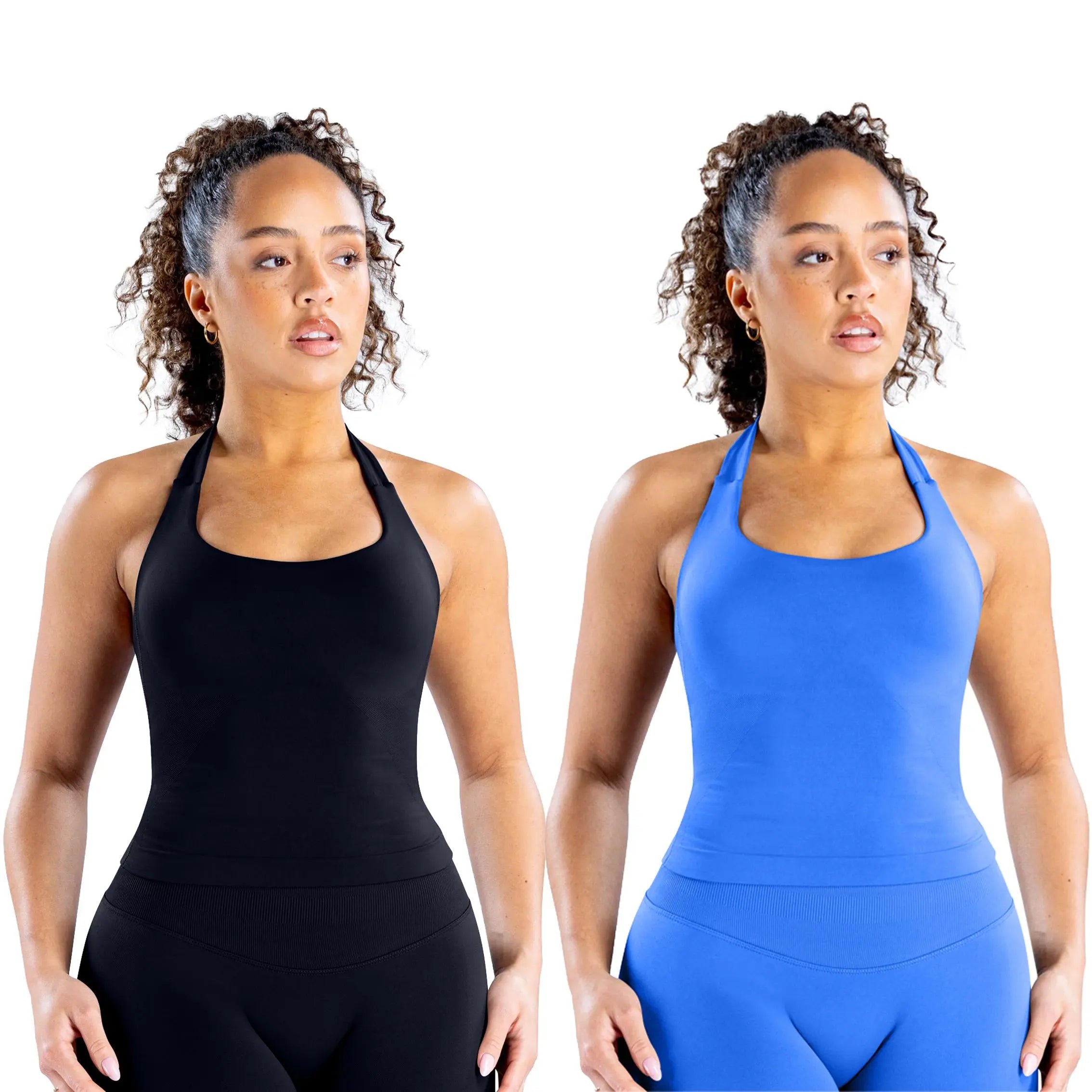 DEEFY Seamless Halter Top for Women - Activewear and Fitness Gymwear for Yoga, Pilates, and Outdoor Activities