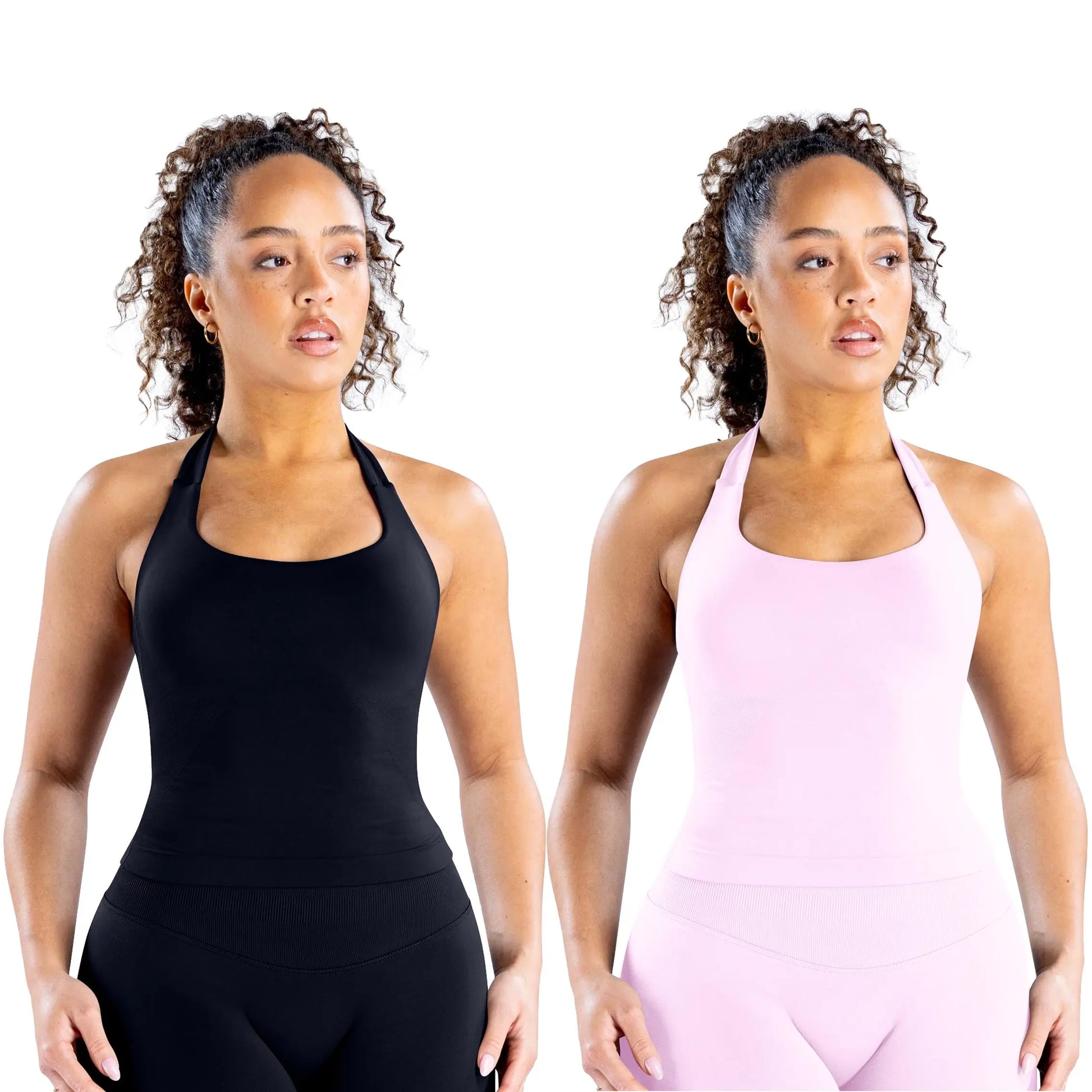 DEEFY Seamless Halter Top for Women - Activewear and Fitness Gymwear for Yoga, Pilates, and Outdoor Activities