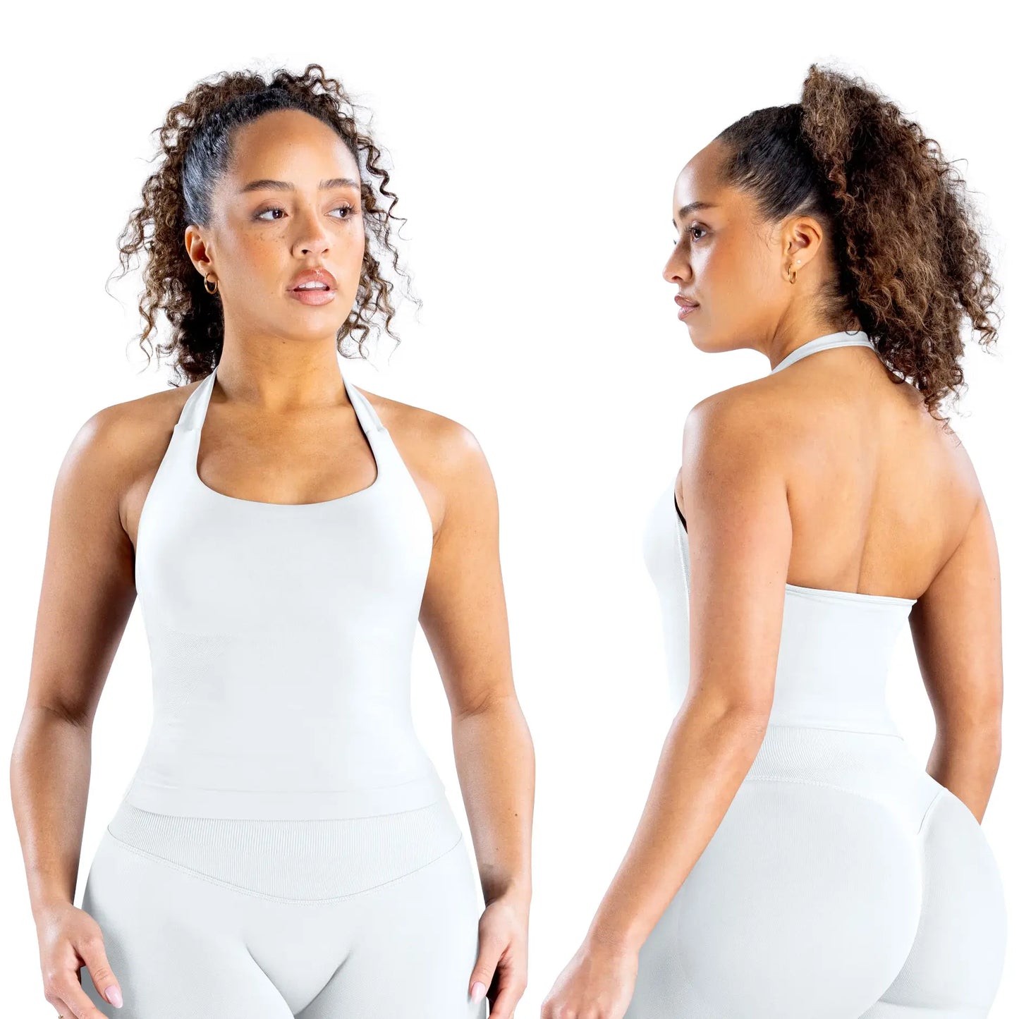 DEEFY Seamless Halter Top for Women - Activewear and Fitness Gymwear for Yoga, Pilates, and Outdoor Activities
