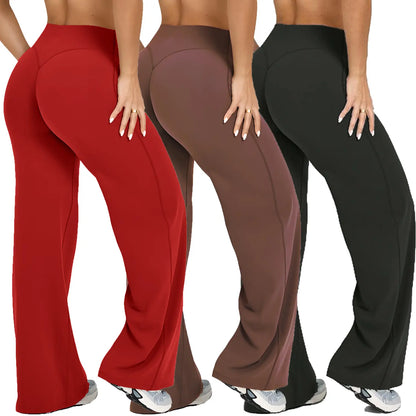 DENFY Softmotion Women's Straight Leg Fitness Leggings with 31" Inseam for Gym, Yoga, and Outdoor Activities