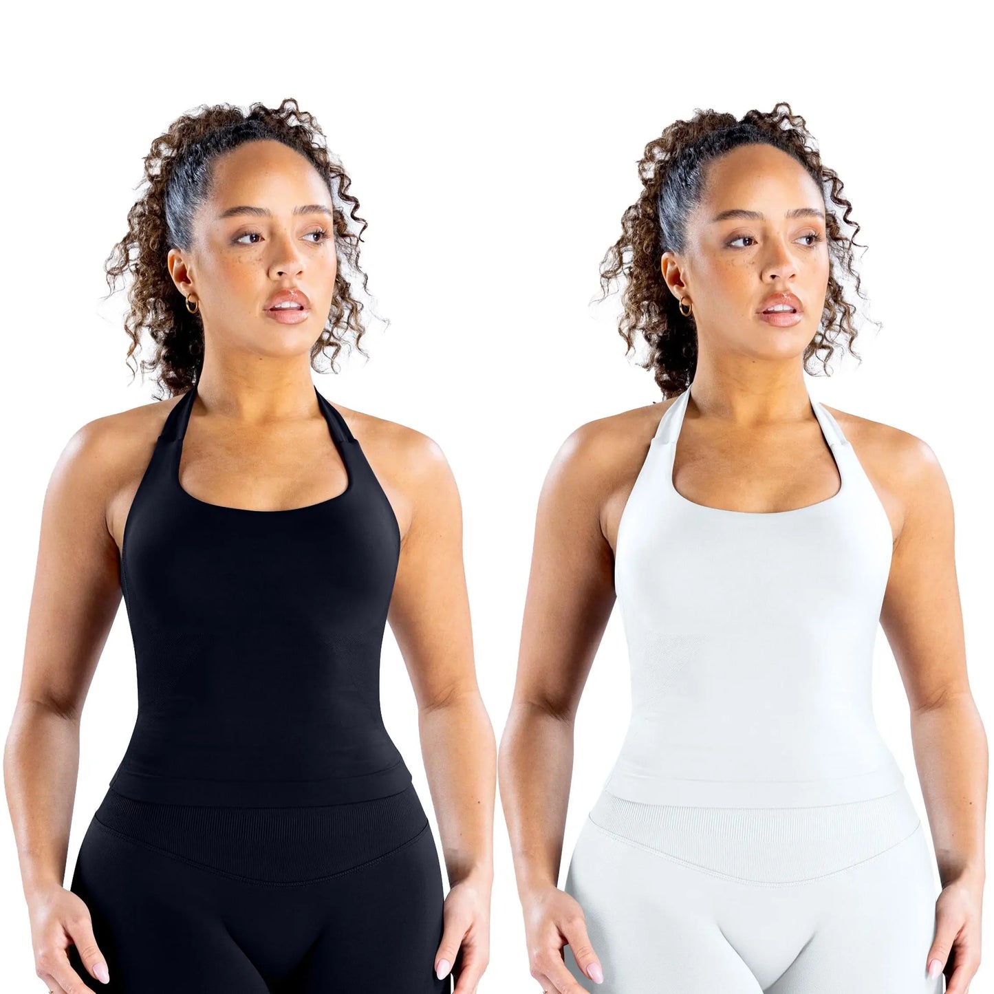 DEEFY Seamless Halter Top for Women - Activewear and Fitness Gymwear for Yoga, Pilates, and Outdoor Activities