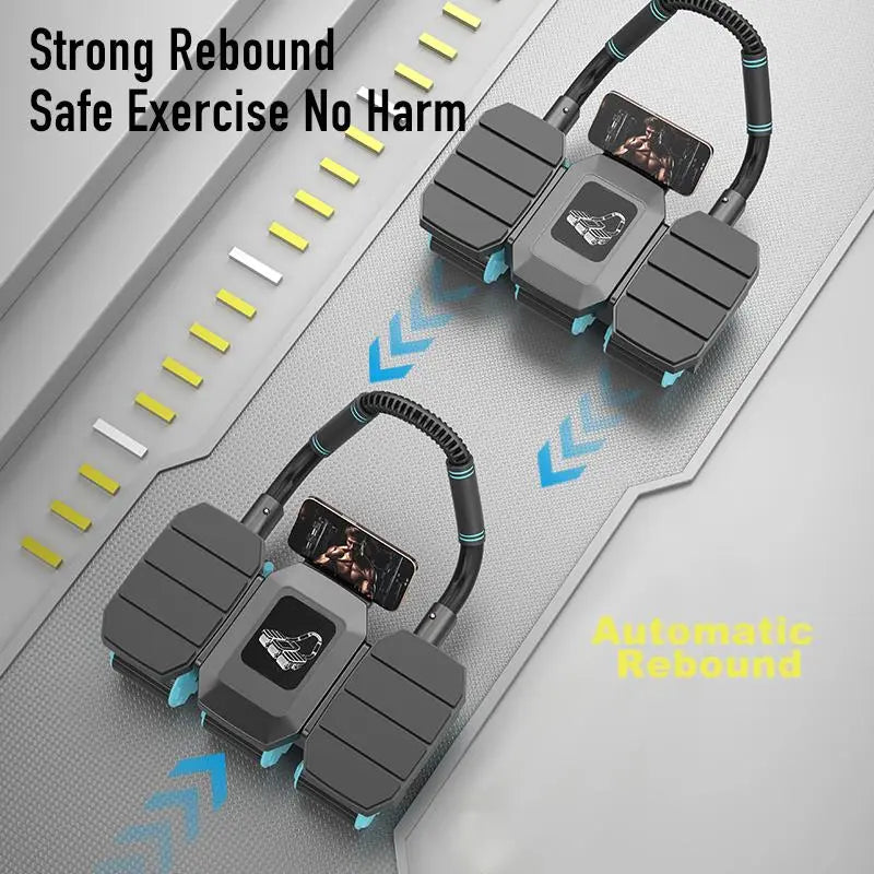 Automatic Rebound Abdominal Wheel Roller with 6-Wheel Design for Core Workouts and Home Gym Fitness