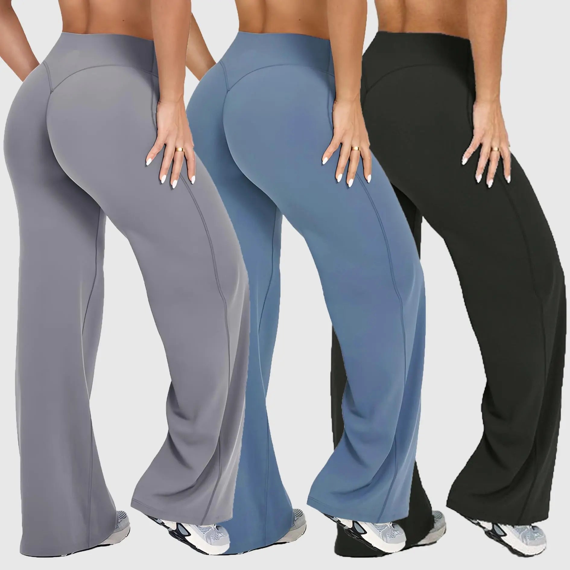 DENFY Softmotion Women's Straight Leg Fitness Leggings with 31" Inseam for Gym, Yoga, and Outdoor Activities