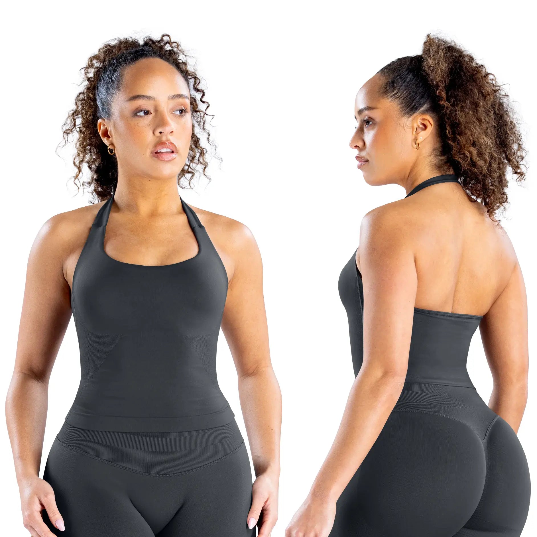 DEEFY Seamless Halter Top for Women - Activewear and Fitness Gymwear for Yoga, Pilates, and Outdoor Activities