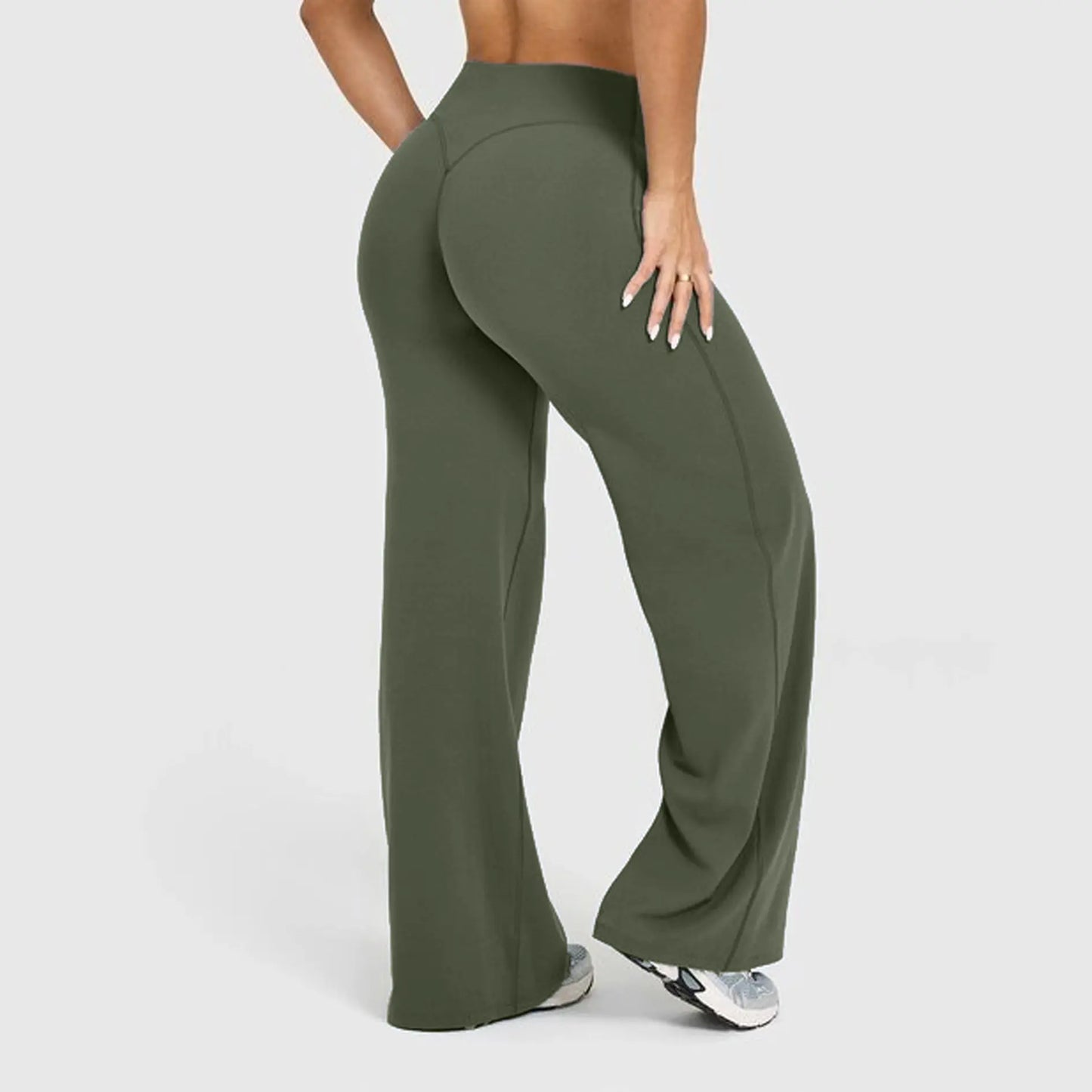 DENFY Softmotion Women's Straight Leg Fitness Leggings with 31" Inseam for Gym, Yoga, and Outdoor Activities