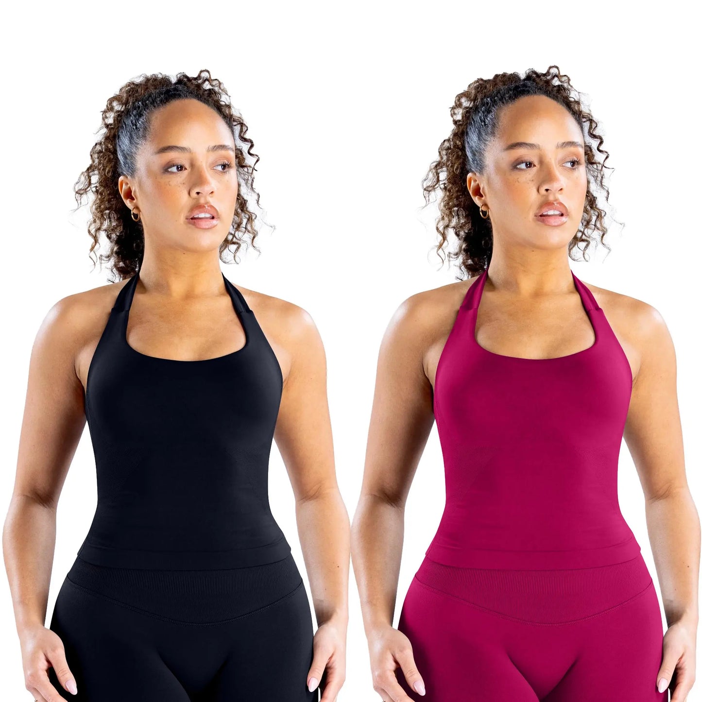 DEEFY Seamless Halter Top for Women - Activewear and Fitness Gymwear for Yoga, Pilates, and Outdoor Activities