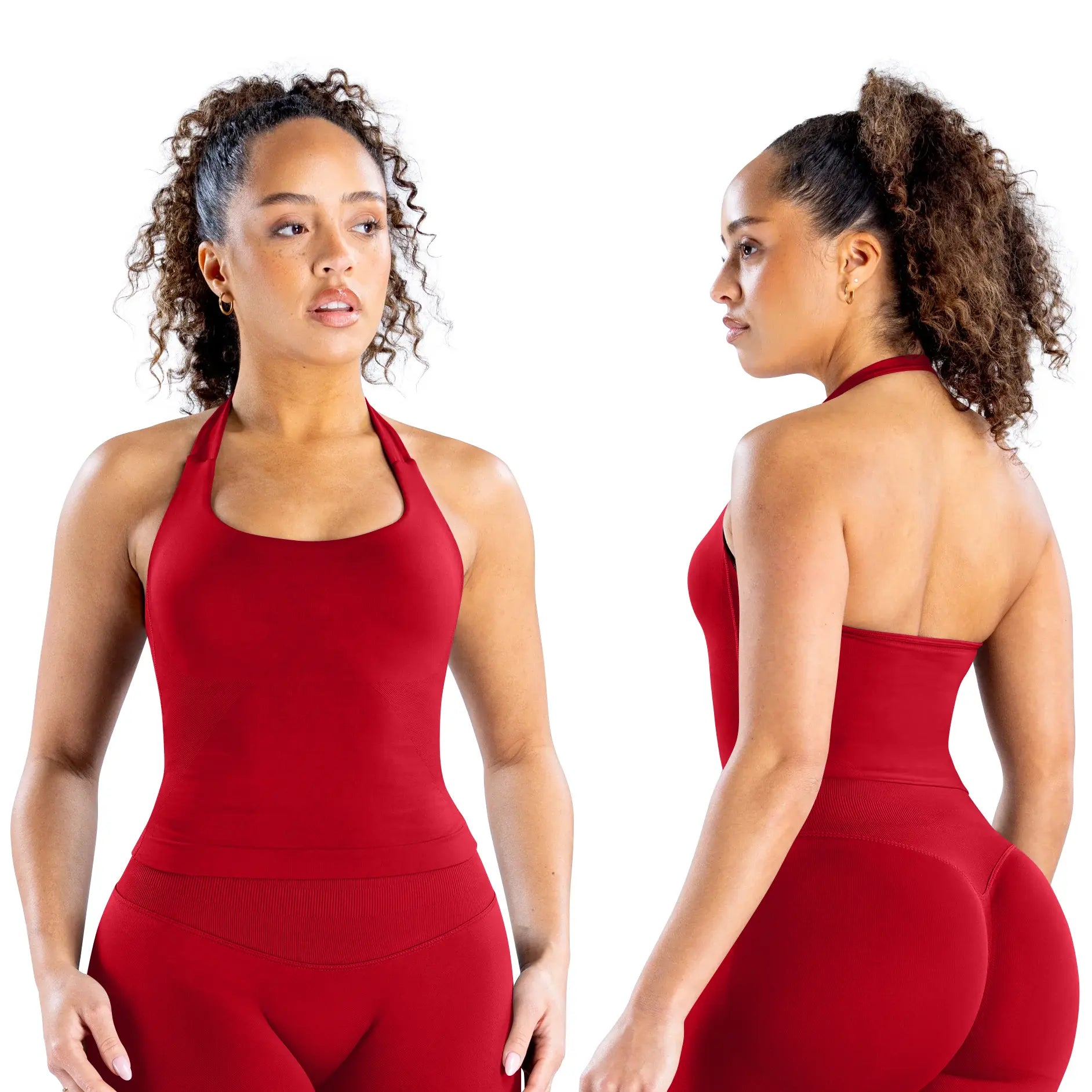 DEEFY Seamless Halter Top for Women - Activewear and Fitness Gymwear for Yoga, Pilates, and Outdoor Activities