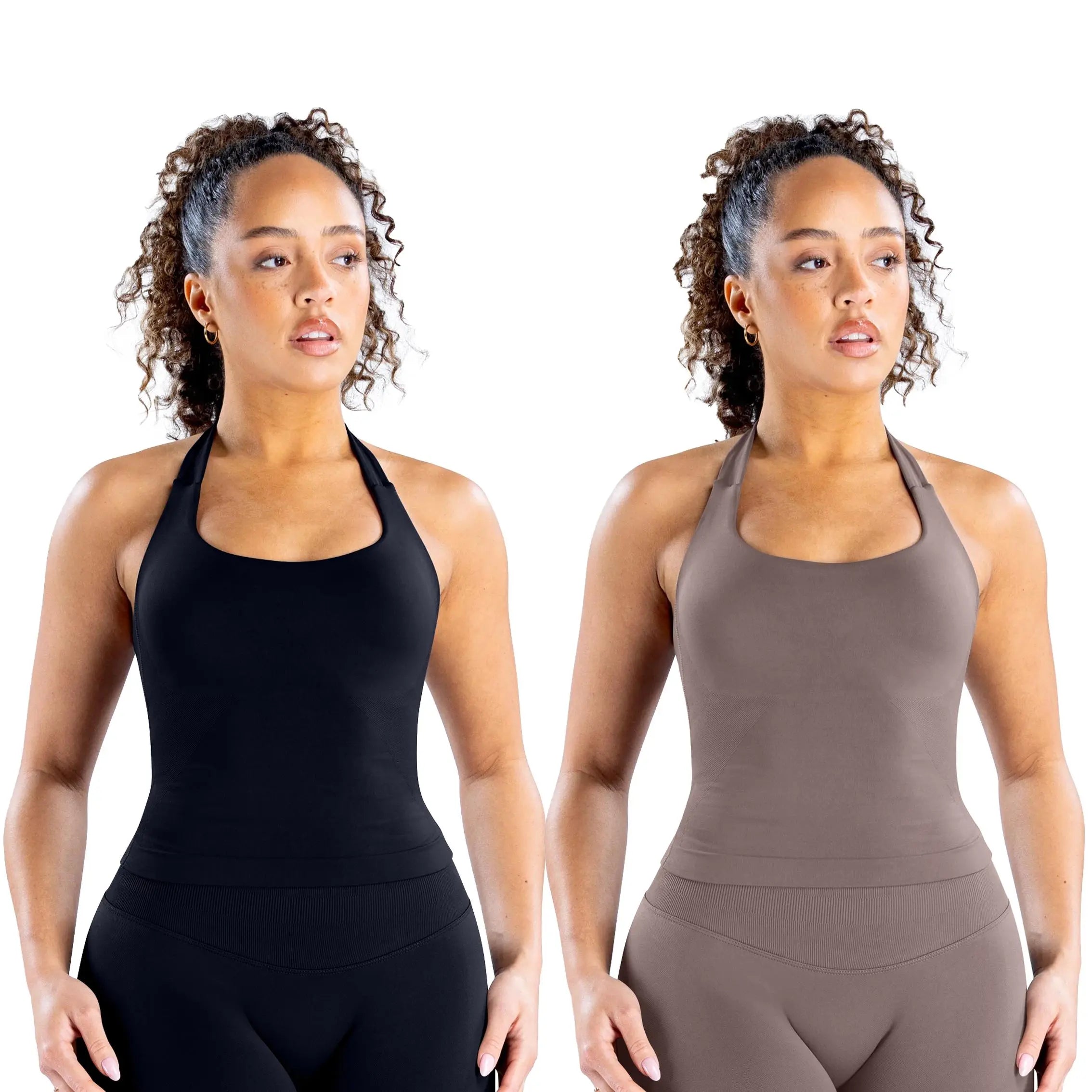 DEEFY Seamless Halter Top for Women - Activewear and Fitness Gymwear for Yoga, Pilates, and Outdoor Activities