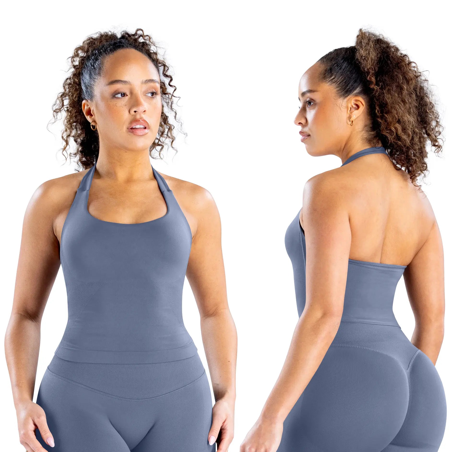 DEEFY Seamless Halter Top for Women - Activewear and Fitness Gymwear for Yoga, Pilates, and Outdoor Activities