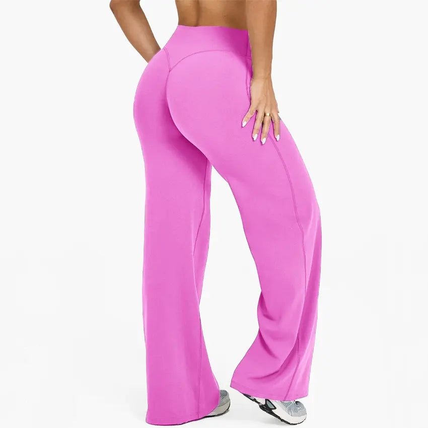 DENFY Softmotion Women's Straight Leg Fitness Leggings with 31" Inseam for Gym, Yoga, and Outdoor Activities
