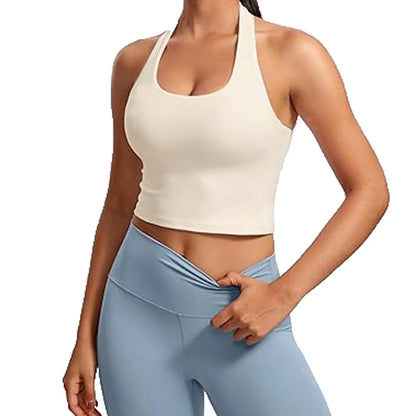 DEEFY Seamless Halter Top for Women - Activewear and Fitness Gymwear for Yoga, Pilates, and Outdoor Activities