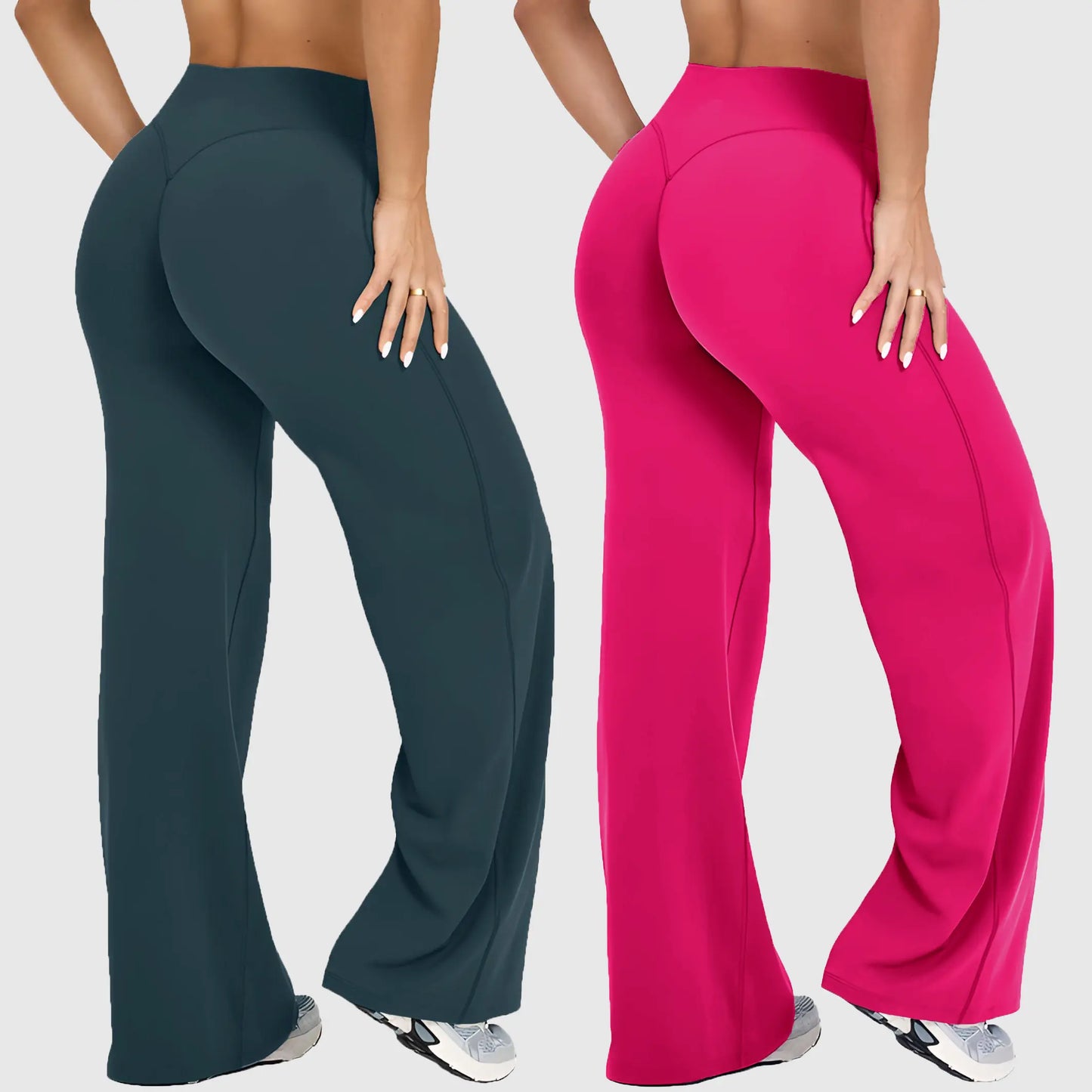 DENFY Softmotion Women's Straight Leg Fitness Leggings with 31" Inseam for Gym, Yoga, and Outdoor Activities