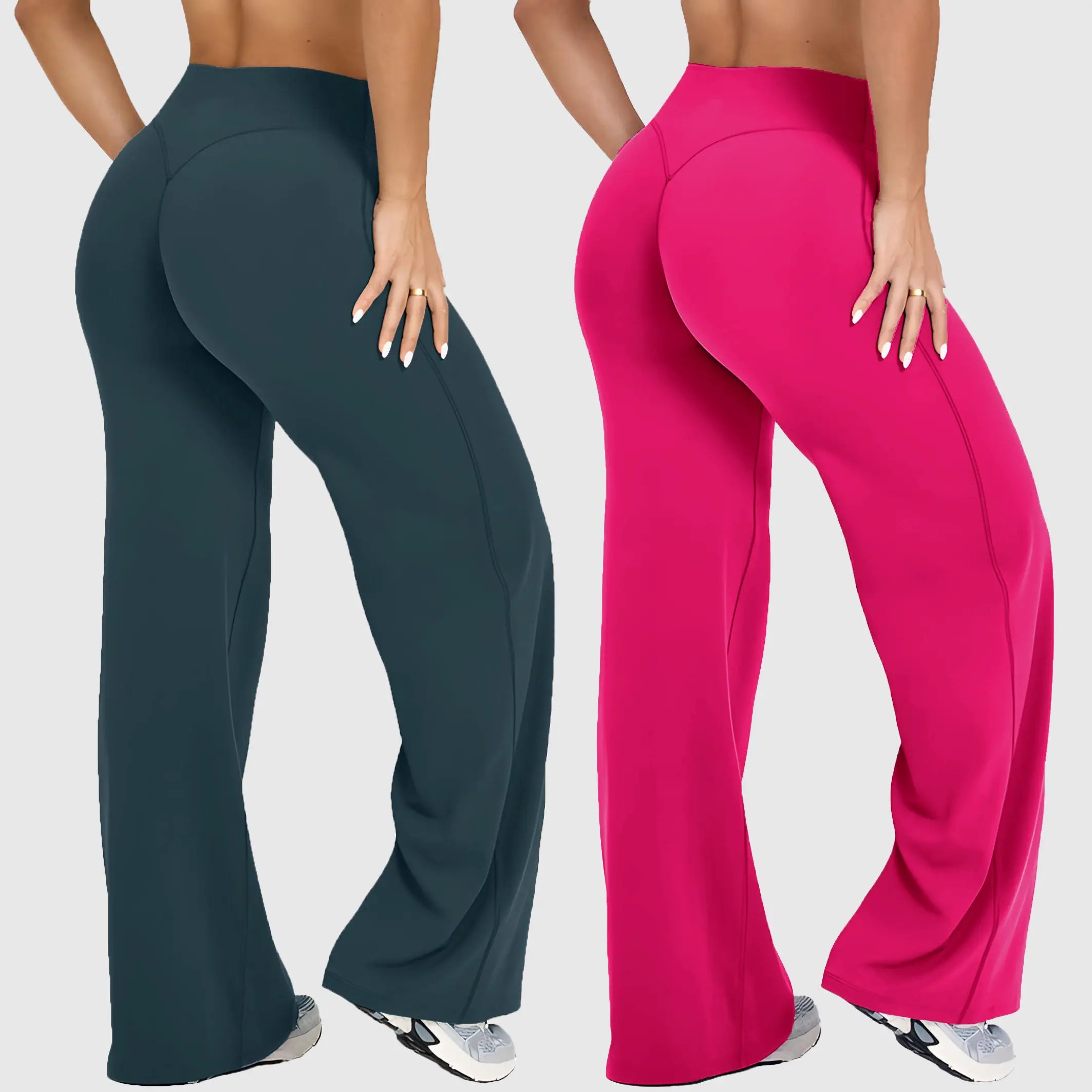 DENFY Softmotion Women's Straight Leg Fitness Leggings with 31" Inseam for Gym, Yoga, and Outdoor Activities