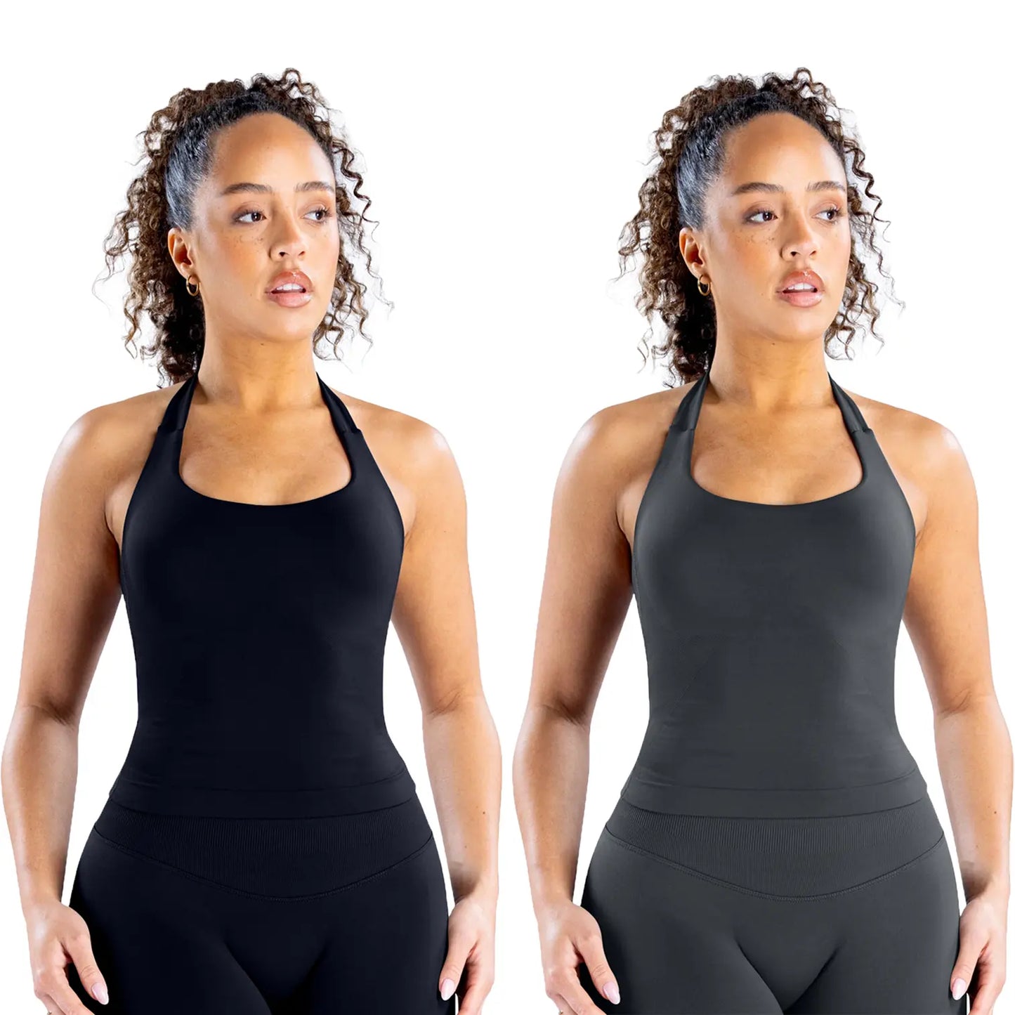 DEEFY Seamless Halter Top for Women - Activewear and Fitness Gymwear for Yoga, Pilates, and Outdoor Activities
