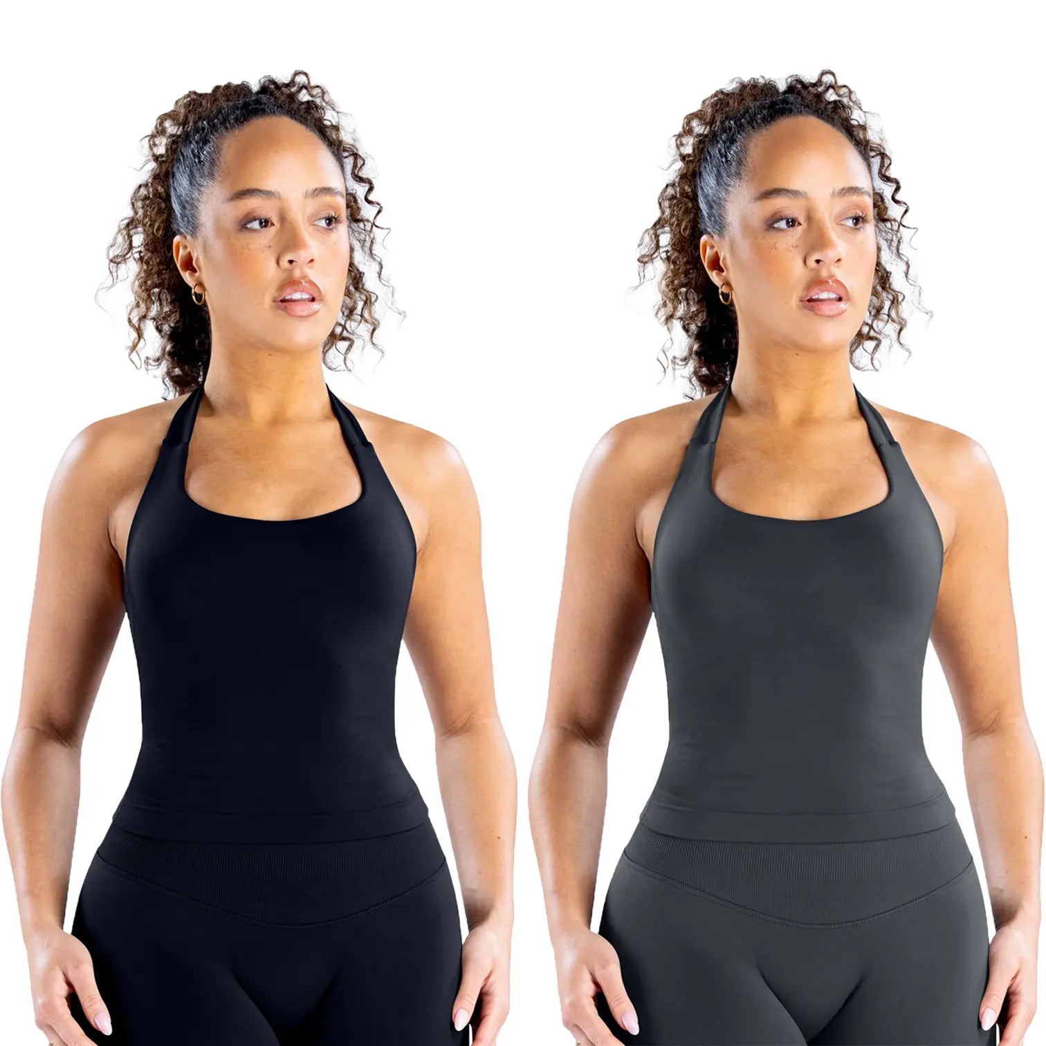 DEEFY Seamless Halter Top for Women - Activewear and Fitness Gymwear for Yoga, Pilates, and Outdoor Activities