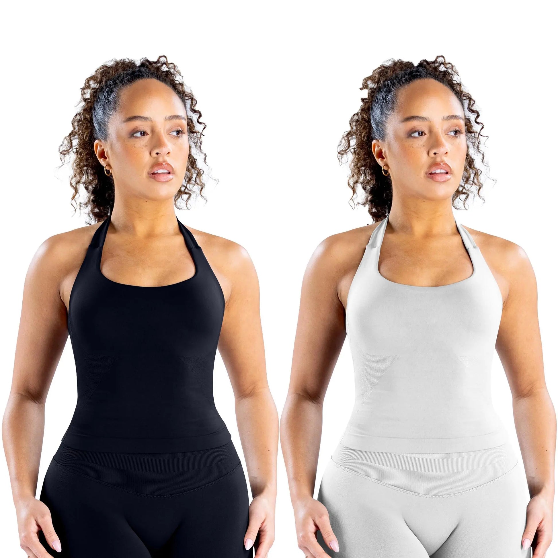DEEFY Seamless Halter Top for Women - Activewear and Fitness Gymwear for Yoga, Pilates, and Outdoor Activities